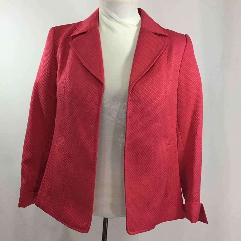 TanJay Petites Open Front Pink Jacket